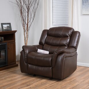 abbotts faux leather recliner