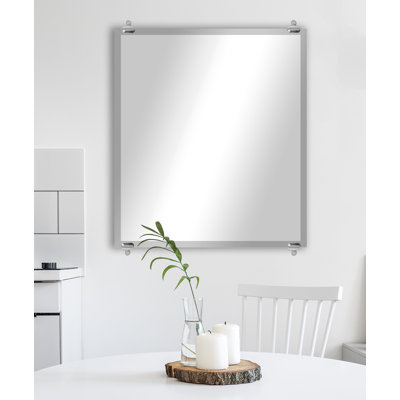 Rayne Beveled Frameless Mirror Ebern Designs