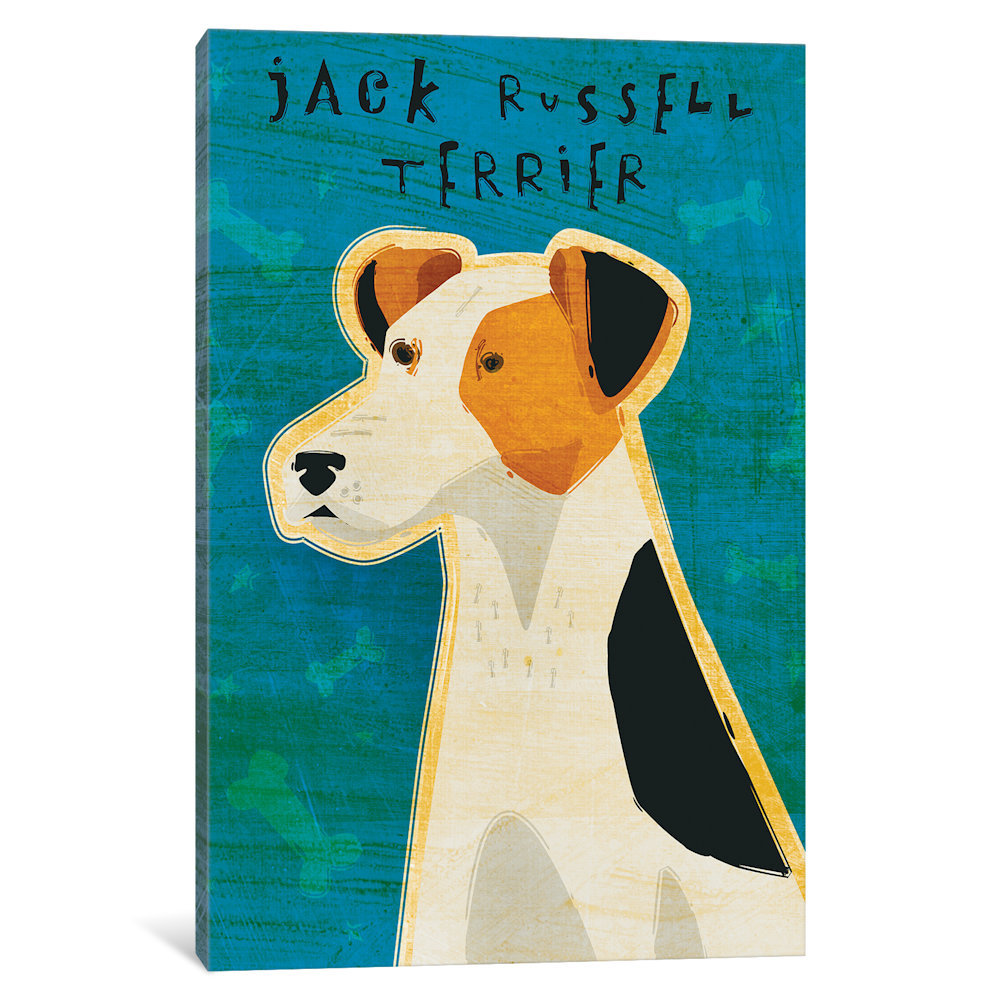 East Urban Home John Golden Jack Russell Terrier Graphic Art Print On Wrapped Canvas Wayfair