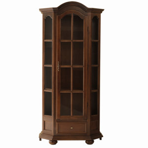 Standvitrine Classico aus Massivholz von Rosalin..