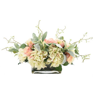 Creative Displays Golden Wheat in French-Themed Pot Faux Floral Small Gold