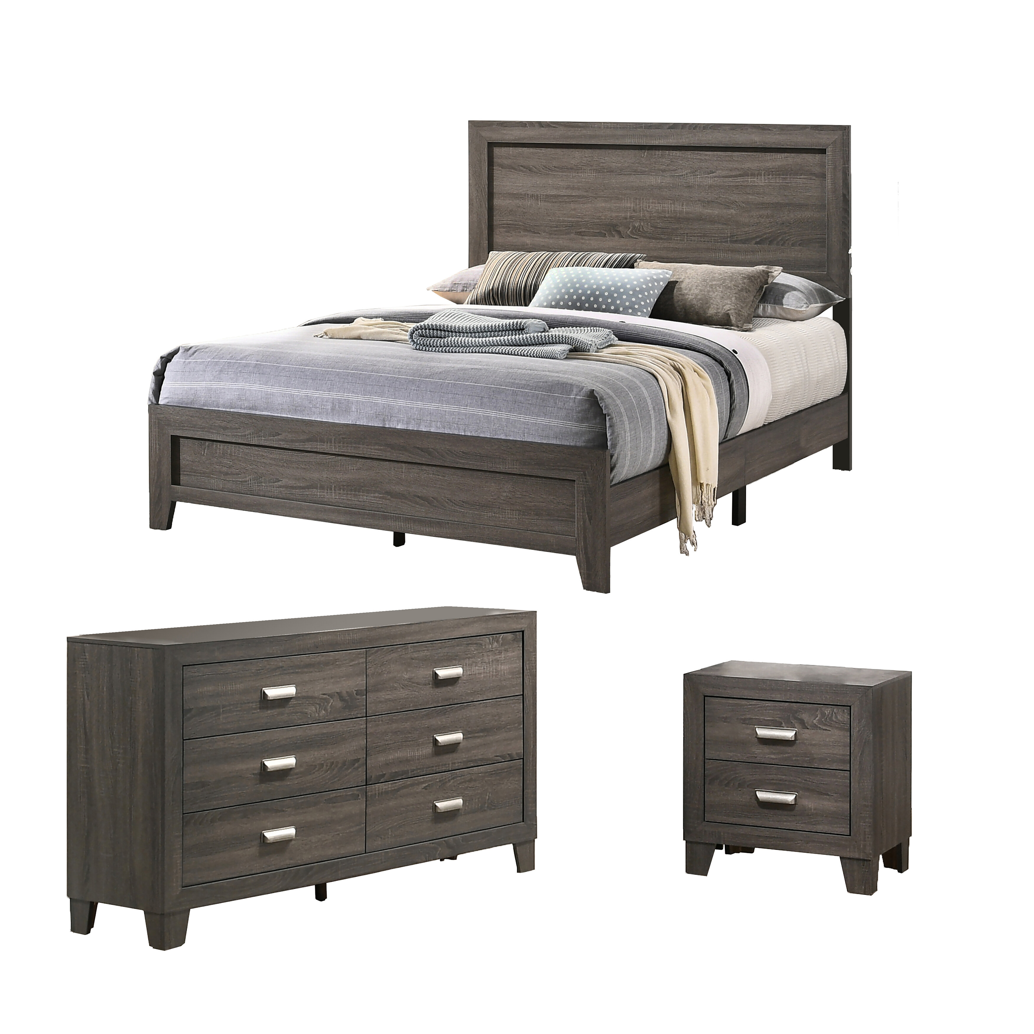 Union Rustic Fergerson Standard 3 Piece Dresser Set Reviews Wayfair