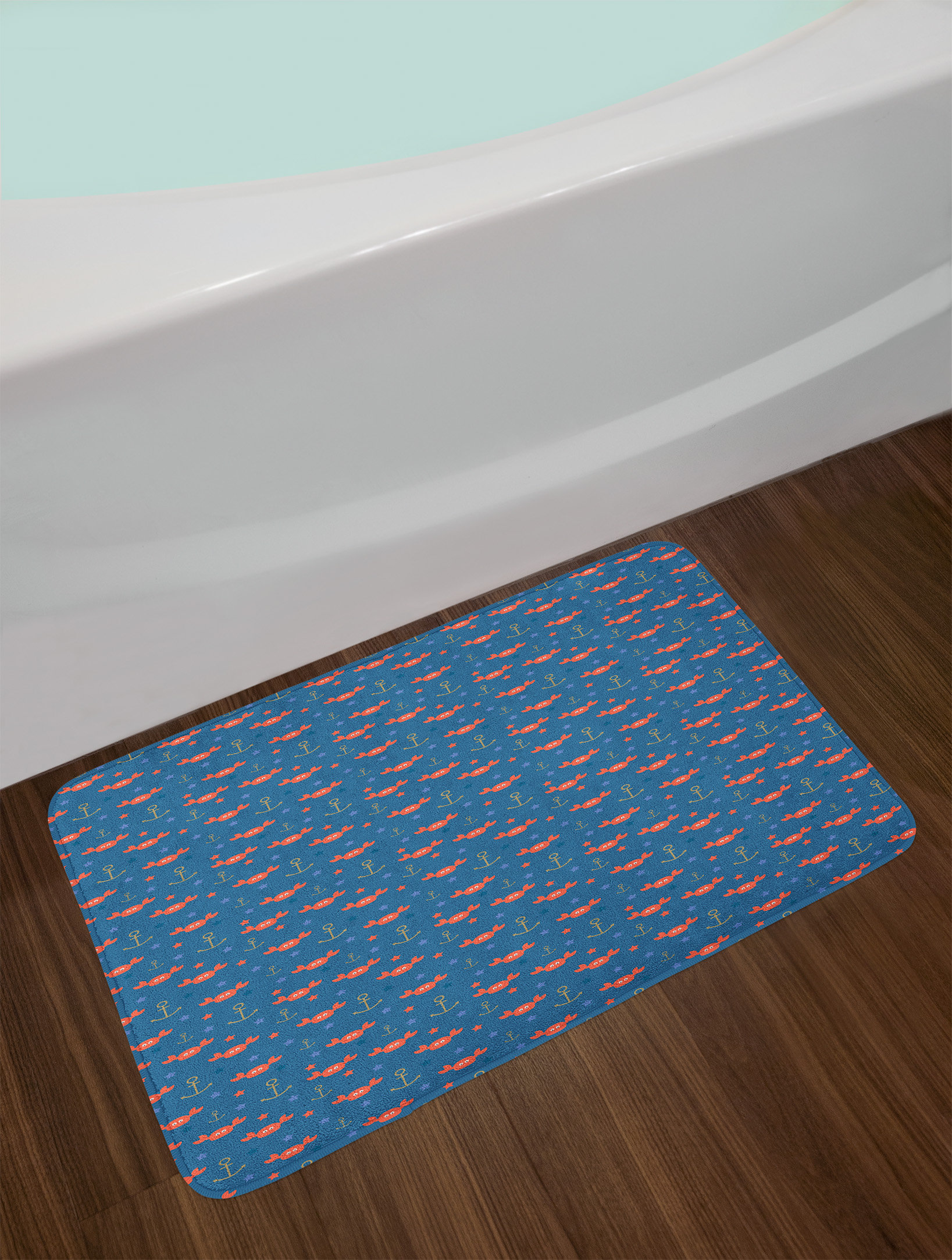 East Urban Home Ambesonne Under The Sea Bath Mat By Sea Crabs