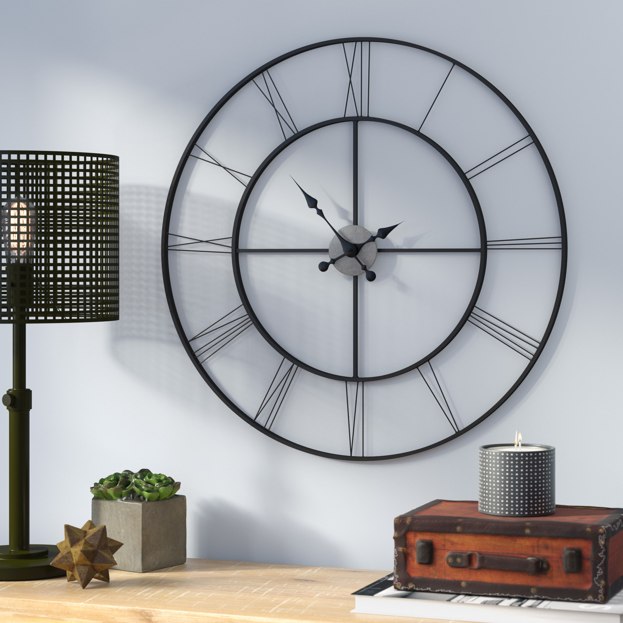 Laurel Foundry Modern Farmhouse Oversized Decorative 30 Wall Clock Laurel Foundry Modern Farmhouse Oversized Decorative 30 Wall Clock Reviews Wayfair
