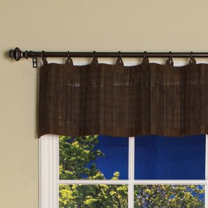 Pelico Bamboo Ring Top Cotton Tailored Curtain Valence
