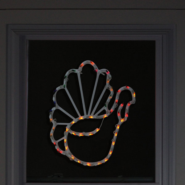 Northlight 18 Turkey Thanksgiving Window Silhouette Decoration Lighted Display Reviews Wayfair