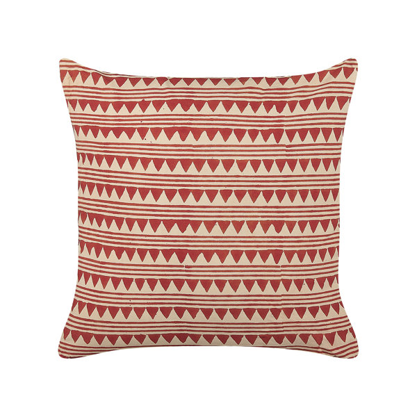 Gracie Oaks Marlyn Geometric Square Scatter Cushion With Filling ...