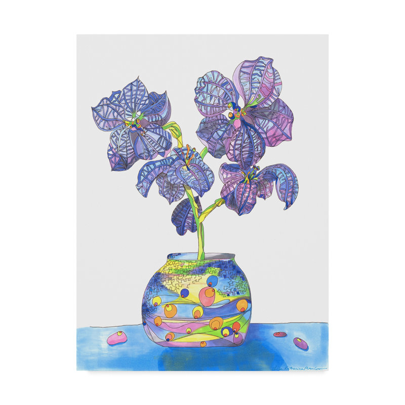 Trademark Art Orchid Halluncination Acrylic Painting Print On