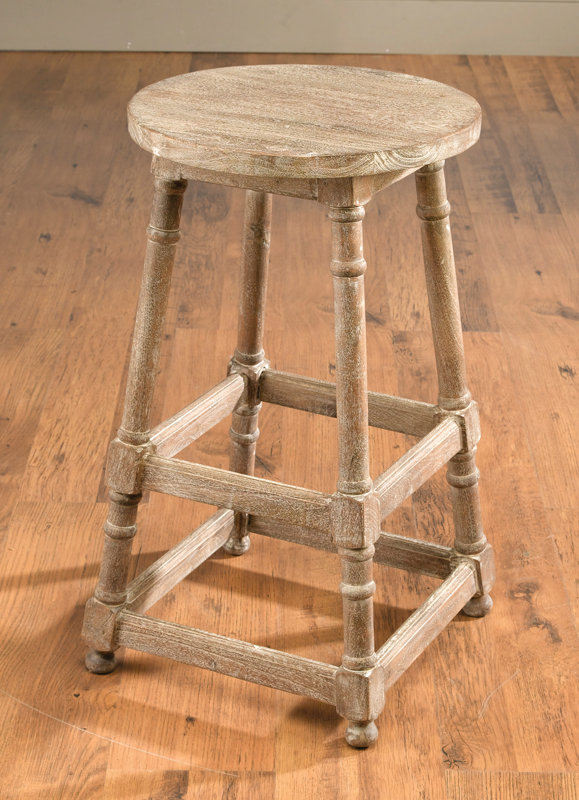 Weathered Wood 28" Bar Stool