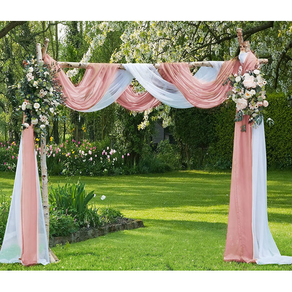 Warm Home Designs Wedding Arch Draping Fabric & Reviews | Wayfair