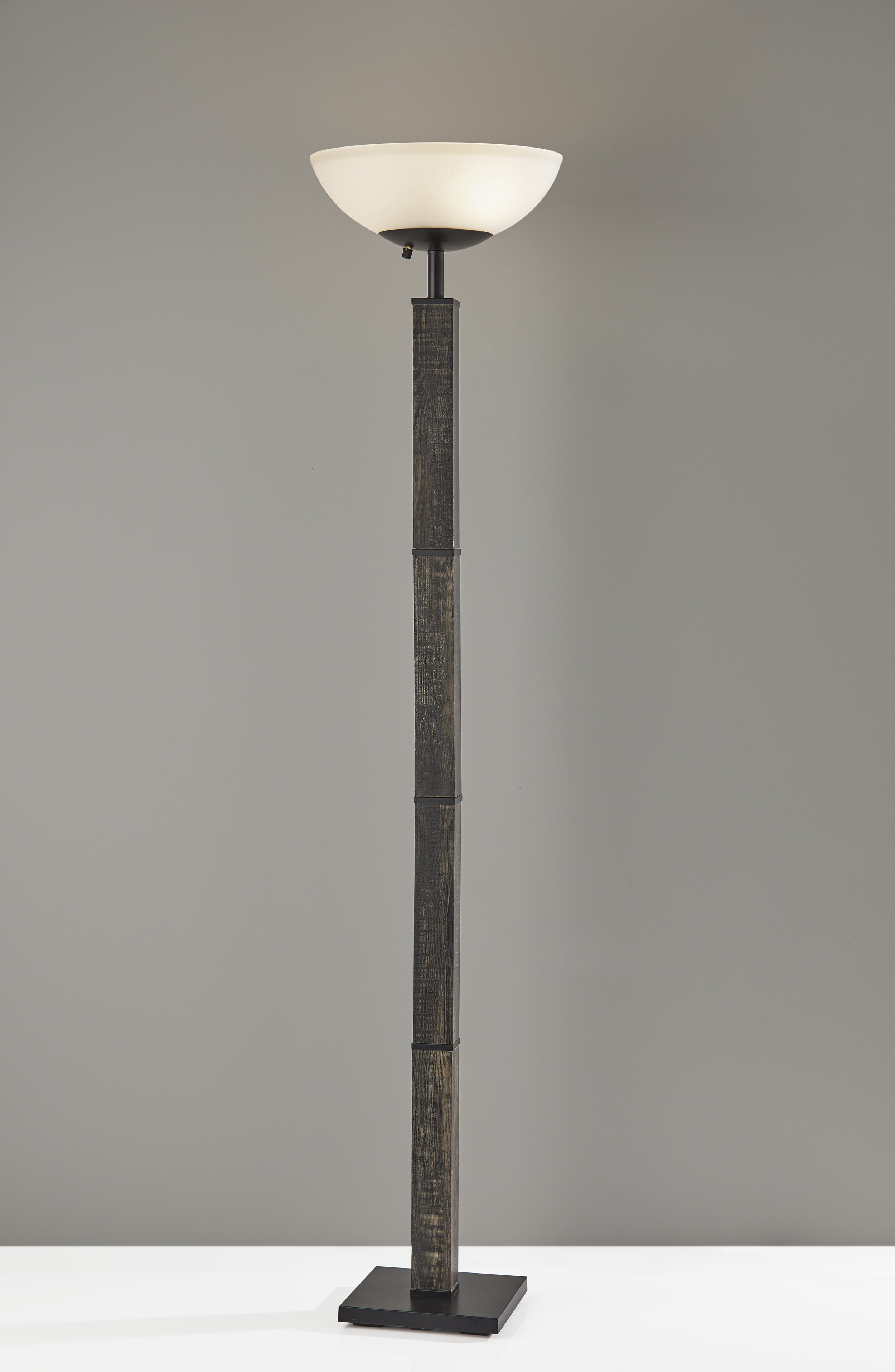 rustic torchiere floor lamp