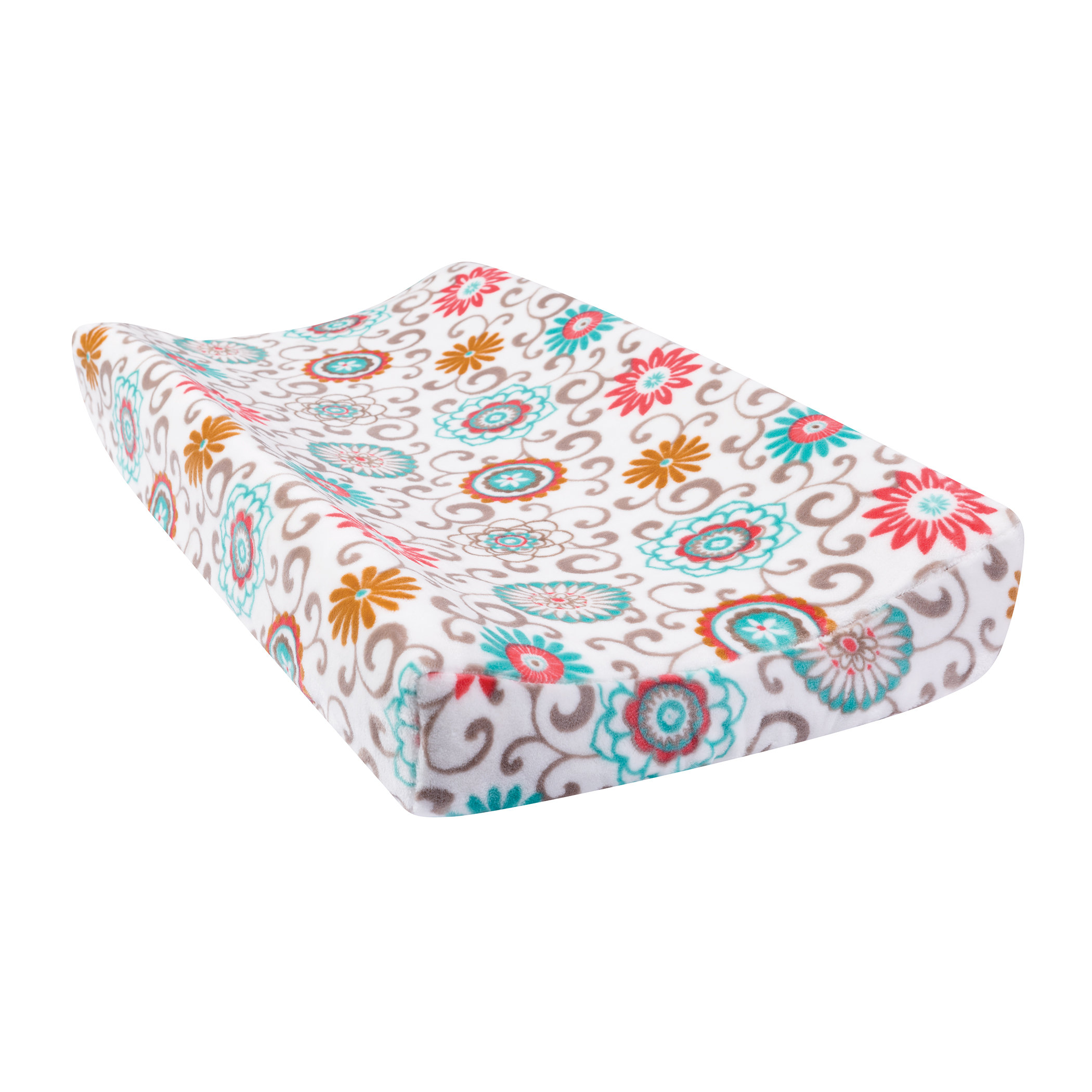 Seuss New Fish Changing Pad Cover Blue Trend Lab Dr Green and Gray