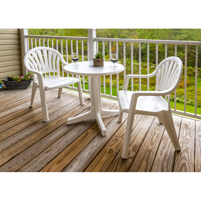 plastic dining table with chair