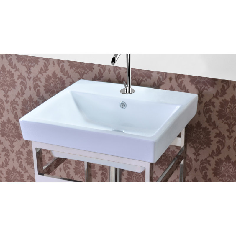 Empire Industries Milano Ceramic 21" Console Bathroom Sink with