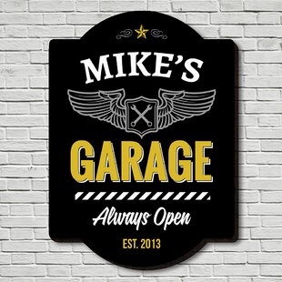 Garage Sign Rustic Wall Décor Metal Sign or Canvas Print Shed Sign Custom Sign Workshop Sign Personalised Gifts