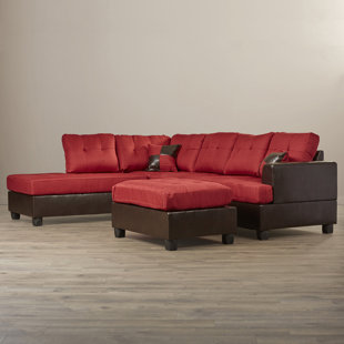 Sartain Reversible Sectional With Ottoman by Winston Porter New