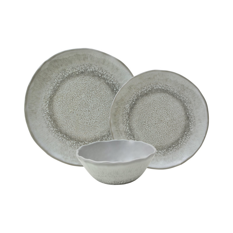 Wiley 12 Piece Melamine Dinnerware Set Service For 4 Joss Main