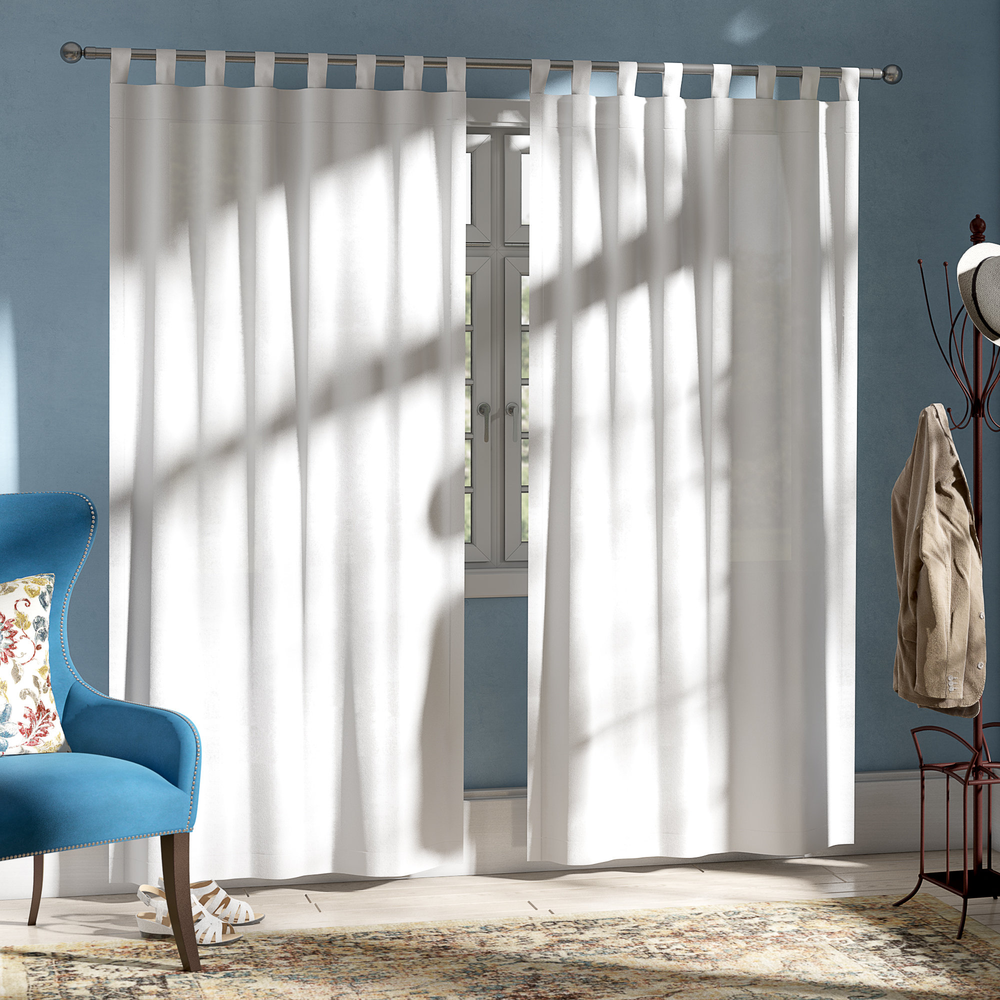 curtains tab top