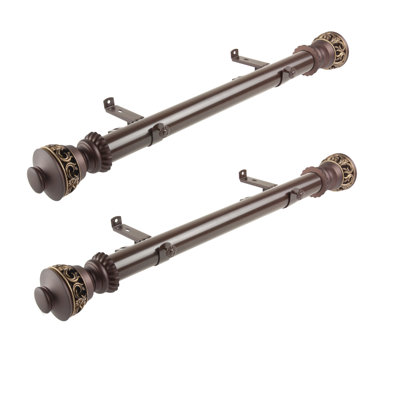 Lattice 1.5" dia. Side Curtain Rod (Set of 2)