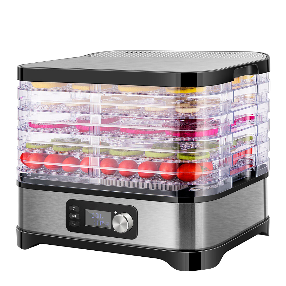Details about   5 8 Trays Electric Food Dehydrator Machine Home Fruit Jerky Beef Meat B 109 
