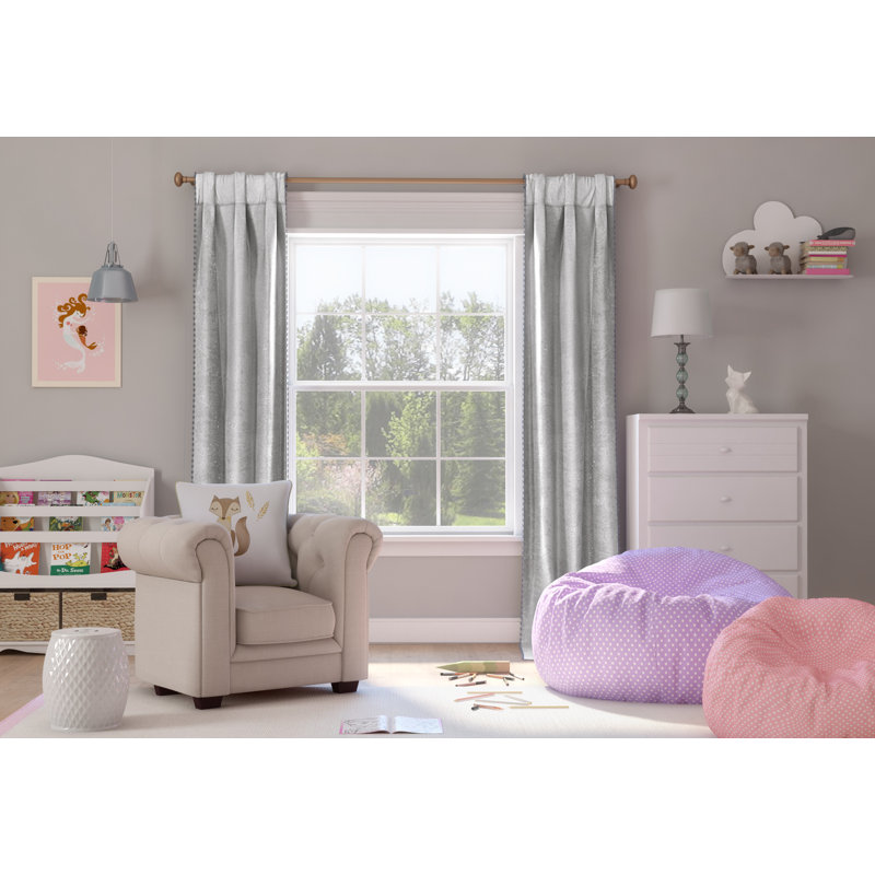 Trule Albrecht Pom Poms Solid Blackout Thermal Rod Pocket Panel Pair Reviews Wayfair