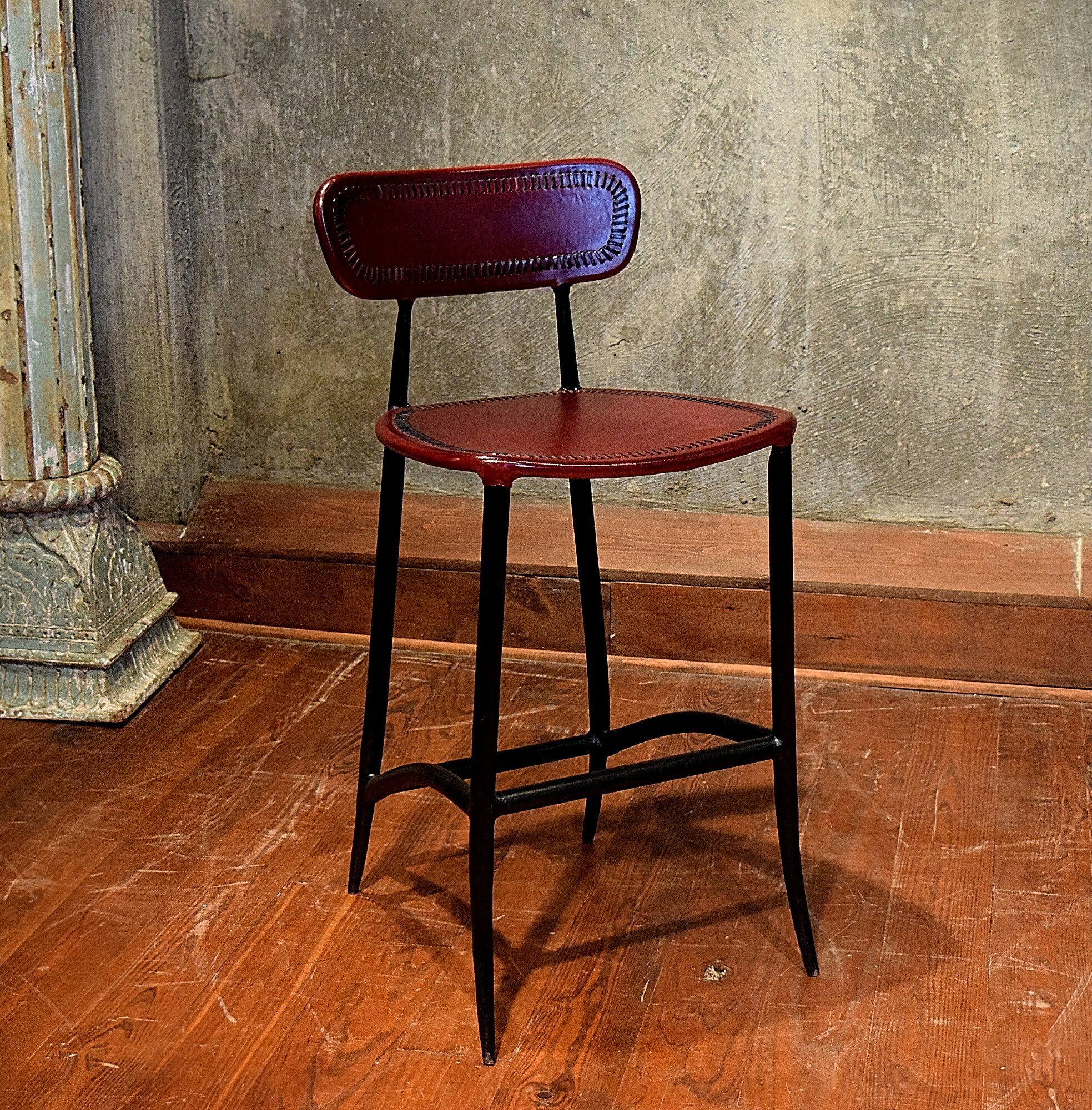 fortunata solid wood bar stool