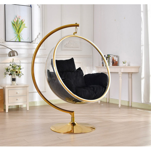 green bubble chair