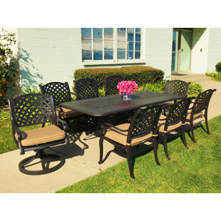 Go to store & view more images Beadle 9 Piece Sunbrella Dining Set with Cushions by Darby Home Co