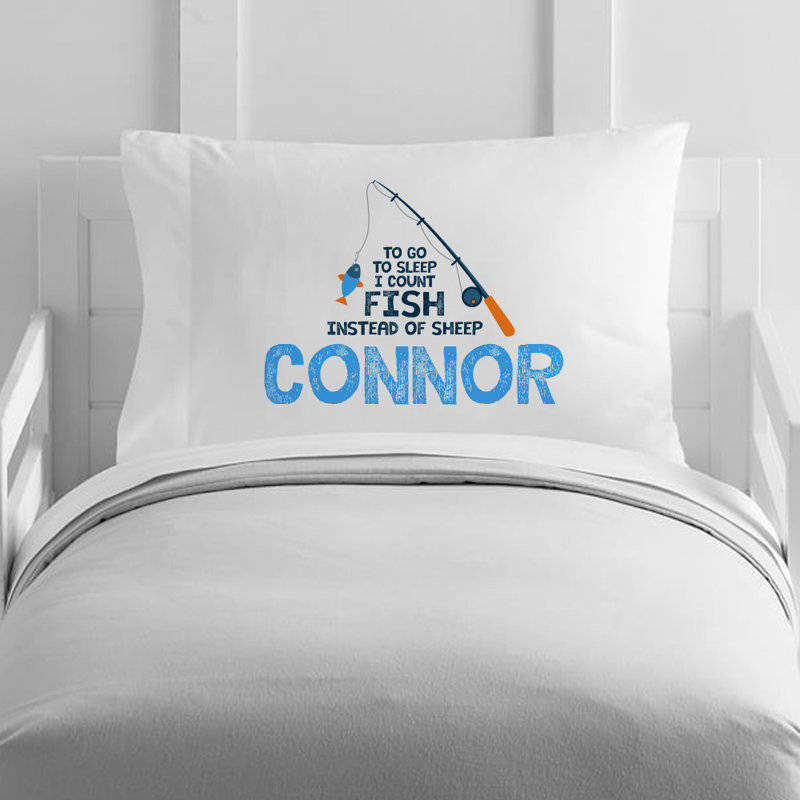 4 Wooden Shoes Personalized Toddler Fishing Pillow Case Wayfair