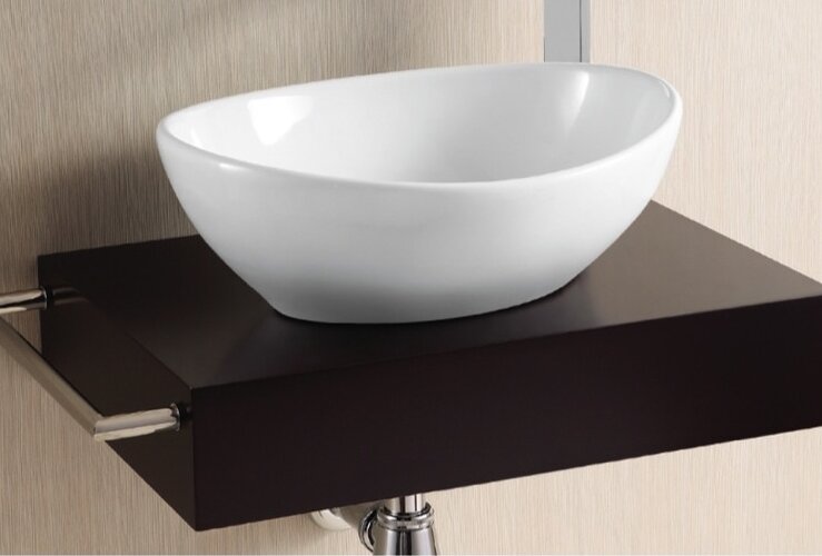 Ceramica Ii Ceramic Oval Vessel Bathroom Sink