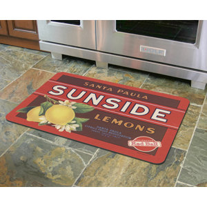 Twila Sunside Lemons Kitchen Mat
