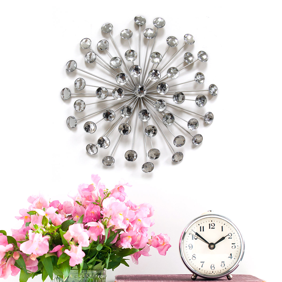Stratton Home Decor Silver Burst Wall Décor Reviews Wayfair Stratton Home Decor Silver Burst Wall