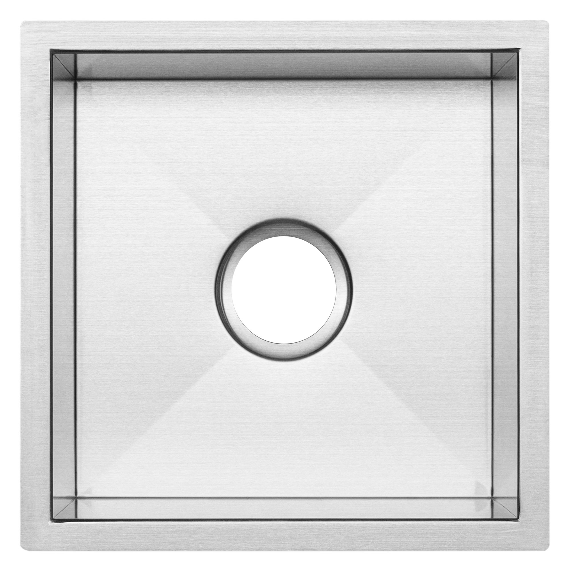 Ticor Sinks Pacific Series 16Gauge Stainless Steel 16" L x 16" W