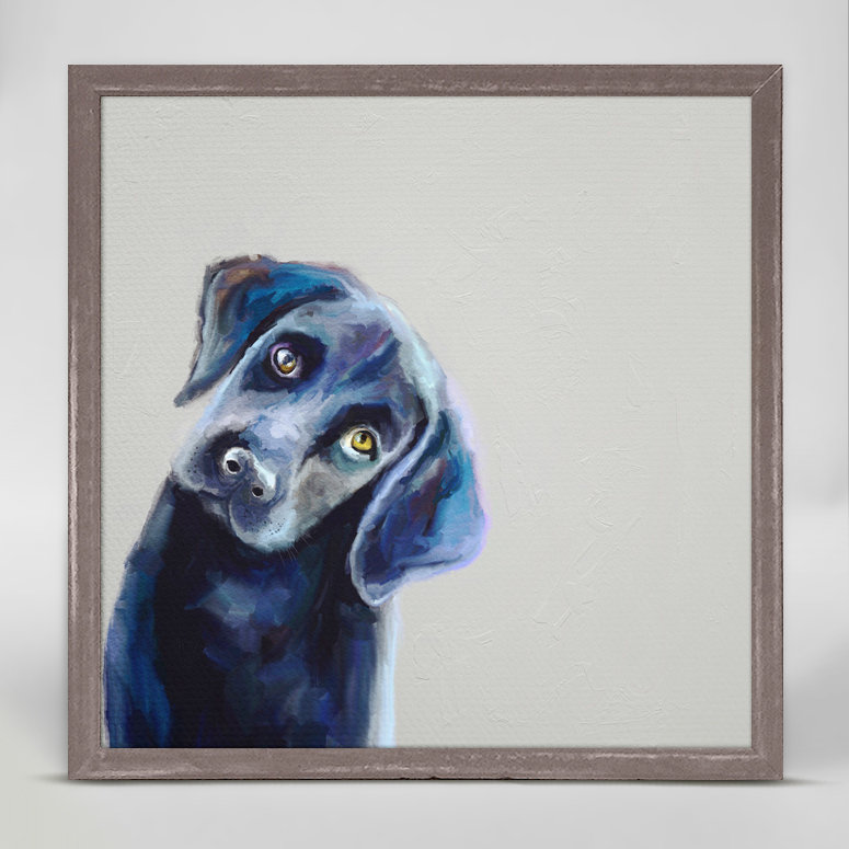 Best Friend Curious Black Lab Acrylic Painting Print Reviews