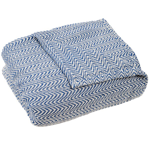 Details about   MOTINI 100% Cotton Decorative Blankets Cozy Dard Blue and White Throw Blanket B 