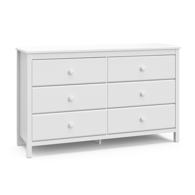 alpine 6 drawer double dresser