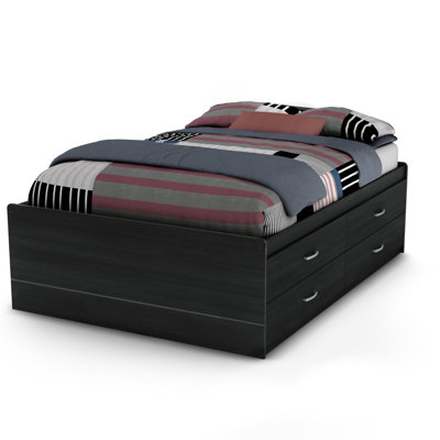 Step One Fulldouble Storage Platform Bed South Shore Color Black Onyx