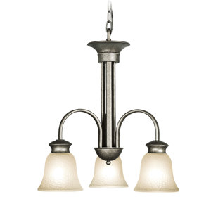Go to store & view more images Dresden 3-Light Shaded Chandelier by Woodbridge Lighting