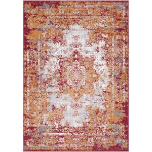 Sharpes Burnt Orange/Red/Medium Gray Area Rug