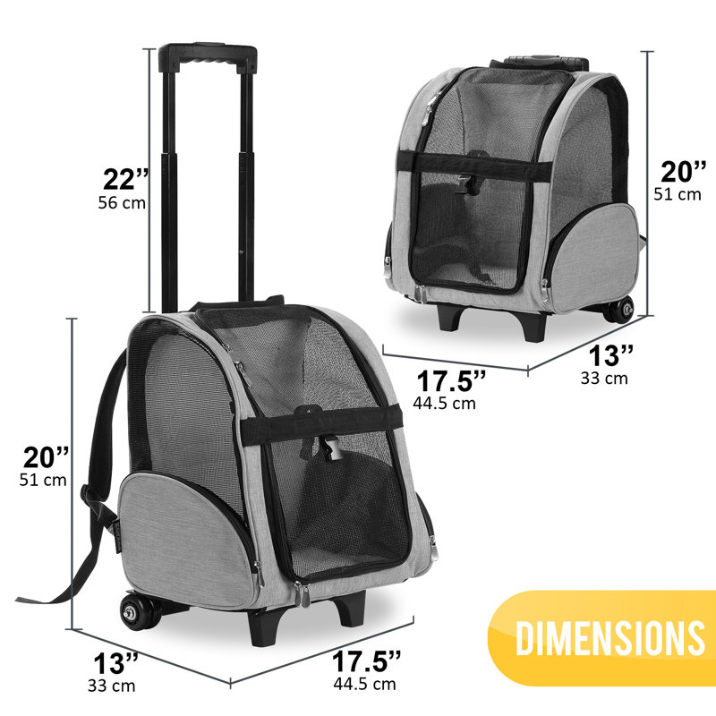 dog carrier bag with wheels