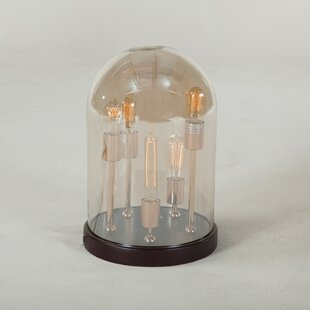 glass cloche table lamp