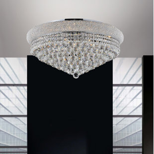 20 Inch Flush Mount Lighting Wayfair 20 Light Flush Mount