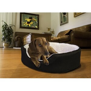 Orthopedic Sherpa/Suede Oval Pet Bed