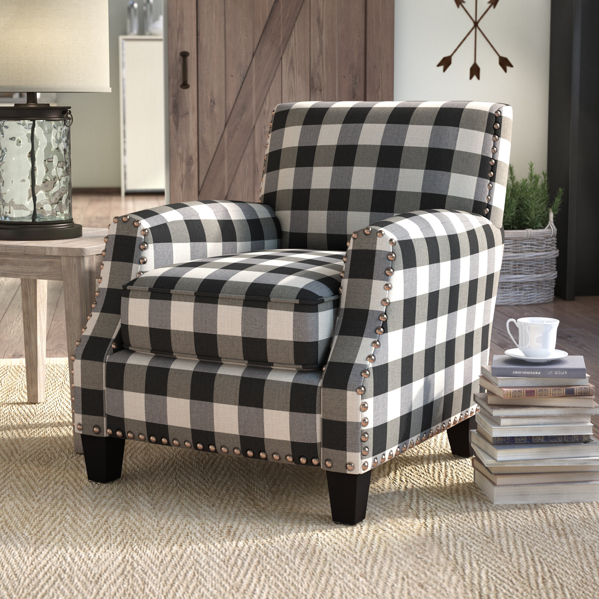 Country Farmhouse Plaid Accent Chairs You Ll Love In 2021 Wayfair