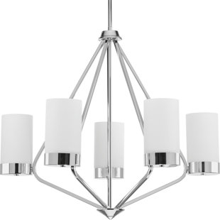 Go to store & view more images Riaria 5-Light Shaded Chandelier by Mercury Row