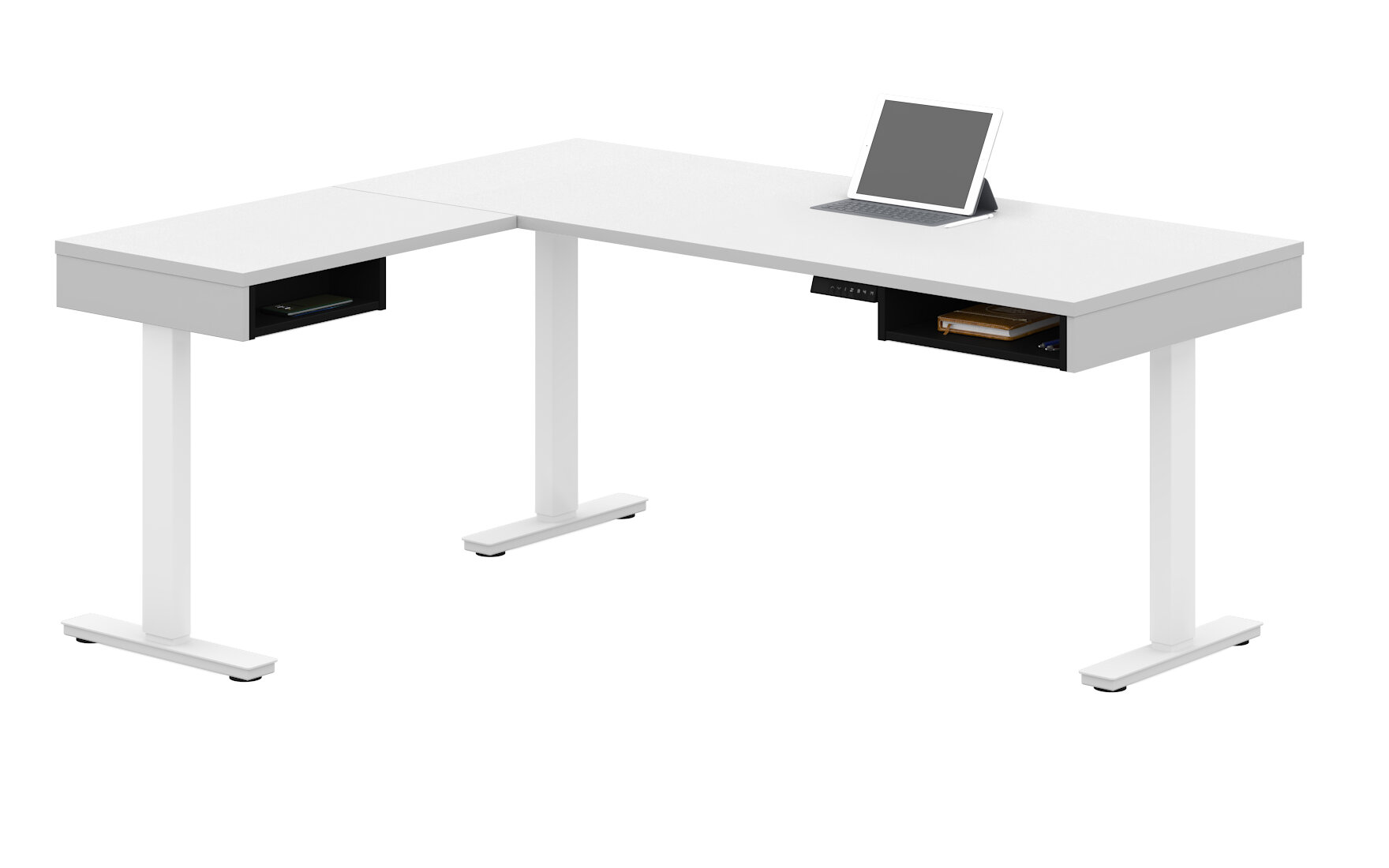 Orren Ellis Thilebrook Height Adjustable L Shape Standing Desk