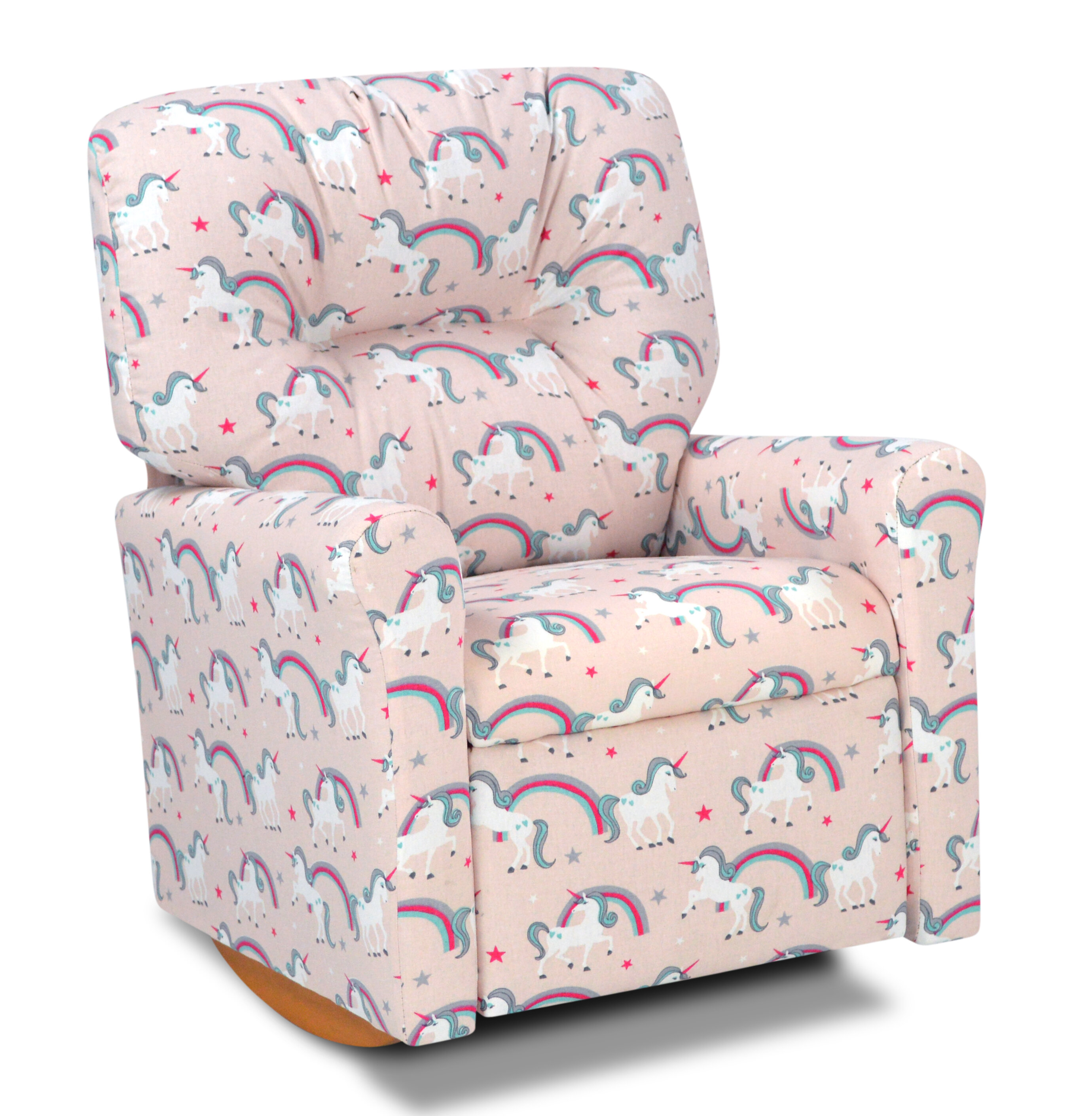 childs pink recliner chair
