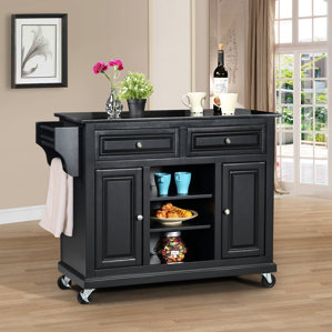 granite kitchen islands & carts you'll love | wayfair granite kitchen islands & carts you'll love | wayfair