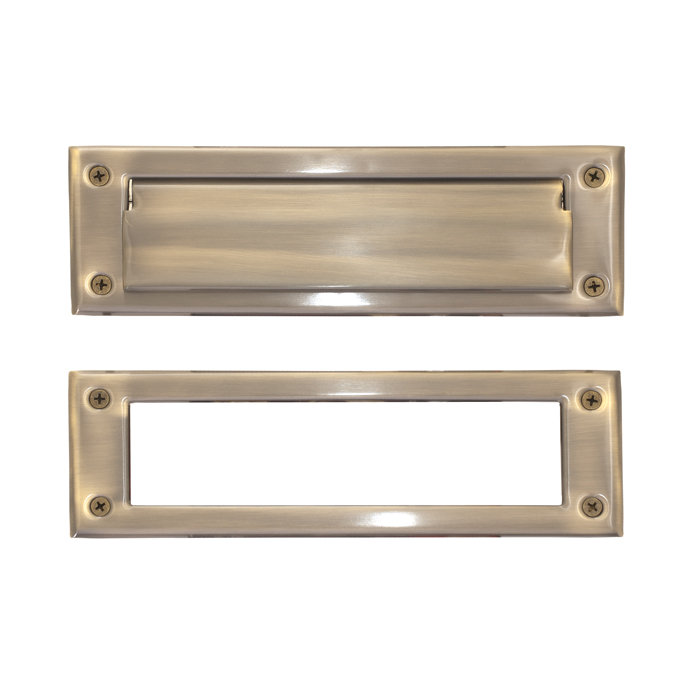BRASS Accents 10 in x 3 in Brass Mail Slot & Reviews Wayfair