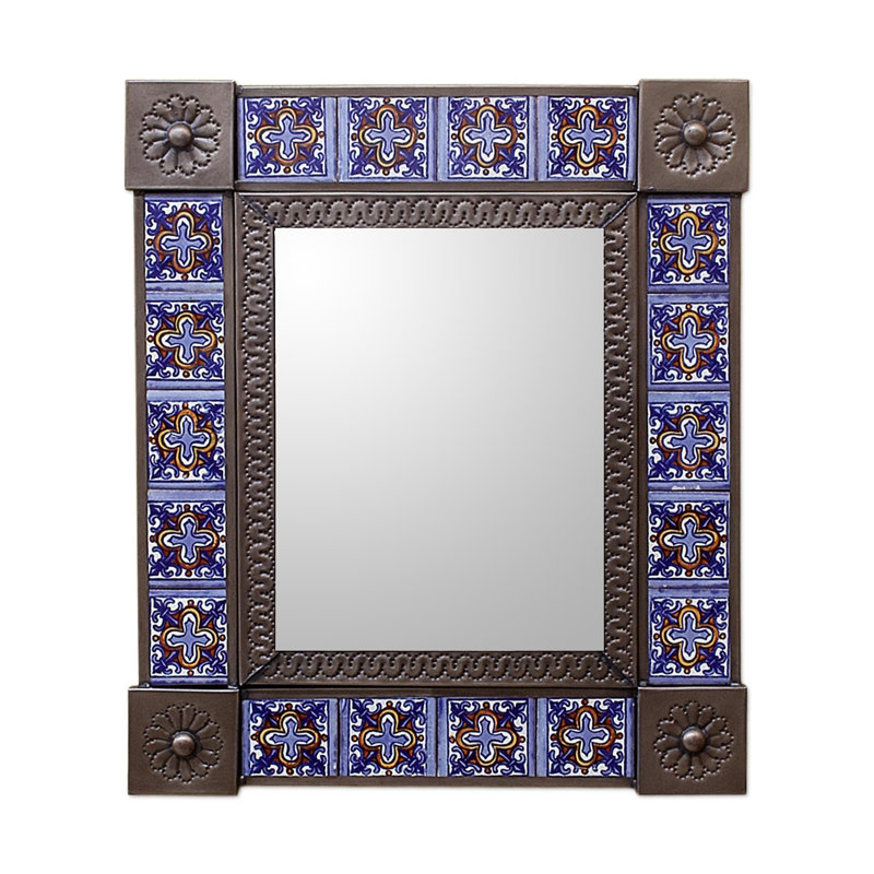 Wayfair Wall Mirrors novica medium tin and ceramic wall mirror | wayfair Wayfair Wall Mirrors novica medium tin and ceramic wall mirror | wayfair